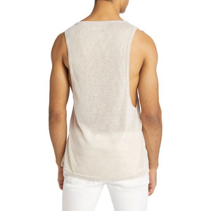 KATBROS INDUSTRY <b>Men's</b> New Design Breathable Cotton/Bamboo Fiber Gym Running <b>Vest</b> Tops Oversized Athletic <b>Stringer</b> Tank Tops - Product Image 2