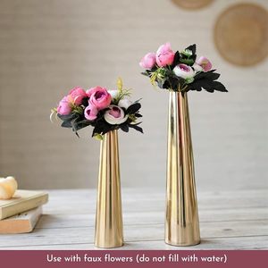 Florero de metal clásico hecho a mano, decoración de Mesa para el hogar, hecho de hierro, latón, Aluminio - Product Image 5