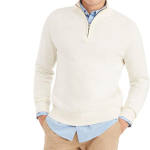 เสื้อฮู้ดผู้ชายทรงปกติ ผ้าฝ้ายเนื้อเรียบ ซิป ¼  ป้องกันลม  ปักลายผ้า  สำหรับฤดูหนาว  รับปักลายตามสั่ง - Product Image 5