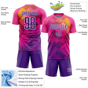 Uniforme de Fútbol Transpirable con Logotipo Personalizado, Ropa Deportiva Profesional, Uniforme de Fútbol para Venta en Línea - Product Image 3