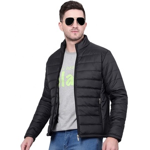 Men's Premium Quality 100% Polyester Stand Collar Puffer Jacket Full Zipper Winterwear Streetwear Formal Style <b>Winter</b> Front - Product Image 5