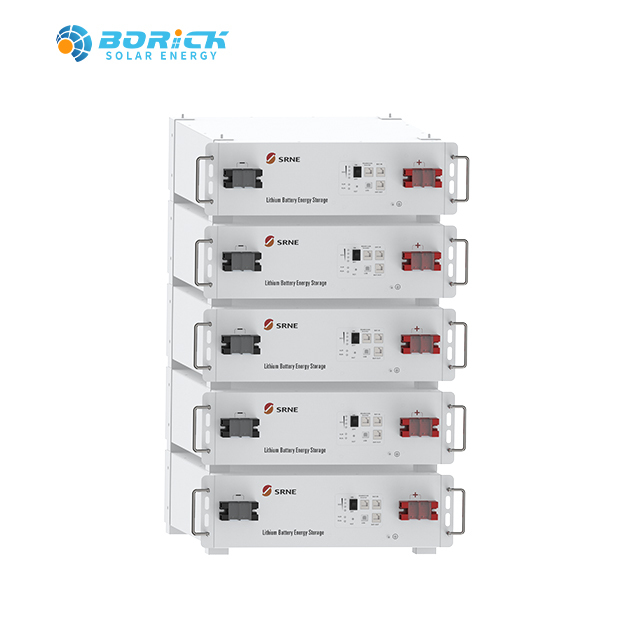 SRNE 51.2v 48v Lifepo4 Lithium Phosphate Storage Battery 100Ah Lifepo4 Solar Batterie With Parallelble EOC05B