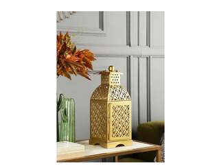 Portavelas decorativo dorado para bodas, decoración del hogar, hoteles, restaurantes, oficinas, alta calidad, hecho en India, venta al por mayor. - Product Image 2