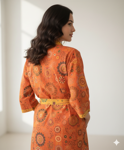 Bata de Lujo para Mujer con Capucha, 100% Algodón, Bata de Baño Suave de Longitud Completa, Mangas Largas de Tiro Medio para Invierno, para Uso en Hoteles - Product Image 2