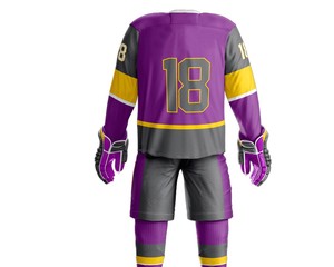 Uniforme de hockey sur glace pour hommes, léger, meilleur produit populaire, top tendance, uniforme de hockey sur glace au tarif de gros avec logo personnalisé - Product Image 2