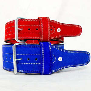 Palanca de entrenamiento Cinturón de levantamiento de pesas Hecho Cuero de vaca 13mm Delgadez Culturismo - Product Image 3