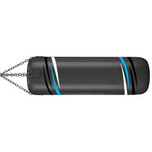 Sac de frappe lourd en cuir véritable pour fitness et boxe, rempli de sable - Product Image 3