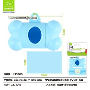 1 Rotolo di Sacchetti per Escrementi di Cane con Dispenser per lo Smaltimento dei Rifiuti degli Animali Domestici - Product Image 1