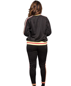 Survêtement Femme Grande Taille Coupe Droite Style Urbain, Col Montant à Pompons, Séchage Rapide, Respirant, Fabrication Usine, Meilleures Ventes - Product Image 5