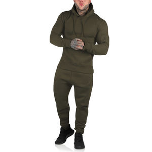 Ensemble de survêtements pour hommes d'hiver à la mode Costume de sport Bomber à capuche Style Full Top Bottoms Jogging Survêtement - Product Image 2