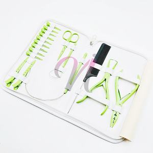 อุปกรณ์ต่อผมอเนกประสงค์แบบ3รูเคลือบผงสีเขียวอ่อนอุปกรณ์ต่อผมทำจากสเตนเลสทนทานออกแบบโลโก้ได้ตามต้องการ - Product Image 6