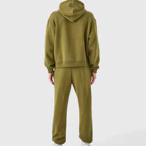 Conjunto Deportivo de Invierno Unisex al por Mayor, Sudadera con Capucha de Algodón, Pantalones Deportivos Transpirables de Corte Regular - Product Image 3