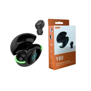 Écouteurs sans fil Myrva Y80, intra-auriculaires, commande tactile, écran numérique, charge par type C, écouteurs sportifs - Product Image 5