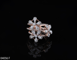VVS Lab แหวนแต่งงานผู้หญิงลายดอกไม้ป่าสำหรับผู้หญิงทอง14K/18K สำหรับปาร์ตี้ที่ผ่านการรับรอง - Product Image 1