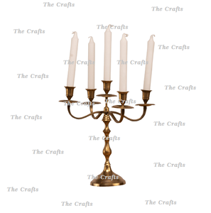 Metal <b>Rose</b> <b>Gold</b> Color Candelabra Customized Size And Shape Candelabra For Wedding Home And Events Usage - Product Image 2