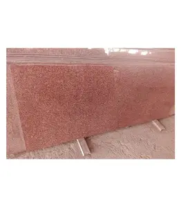 Mewah desain Modern Kunda utara merah granit lempengan batu alam untuk Dekorasi peralatan dapur dengan harga ekspor