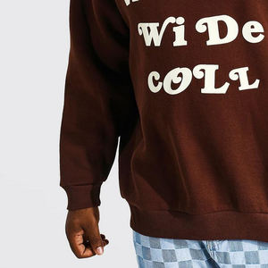 Pull à capuche pour hommes imprimé à carreaux d'hiver avec logo personnalisé Vente en gros de haute qualité - Product Image 6