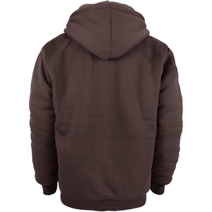 2024 nouveauté hommes de haute qualité personnalisé Zip 100% coton polaire lourd coupe-vent respirant à capuche Streetwear hiver - Product Image 6