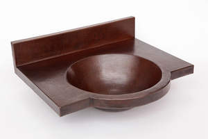 Lavabo de Cobre Elegante, Decoración Metálica para Baño y Cocina, Diseño Moderno Premium, Ecológico, 30x20x9, Uso Doméstico - Product Image 3