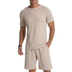 Chándal de Verano Transpirable y Elegante para Hombre, Ropa Casual y Cómoda de Media Manga, 100% Algodón - Product Image 5