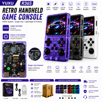 Console de jeu portable YUXU R36S en gros, écran IPS 3,5 pouces, résolution 640x480, double puce, lecteur de jeux rétro portable, jeux TF
