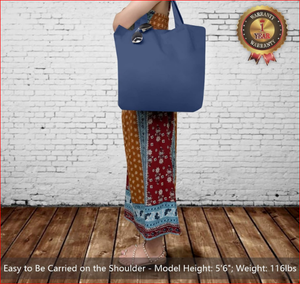 TOPDesign 3-Pack 12oz Super Strong Cotton Canvas Tote Bags 2Tone Long Fashion Simple Reutilizable Grocery Shopping Cloth Totes - Product Image 2