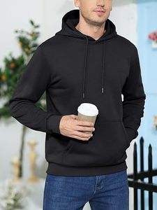 Sudadera con Capucha Sherpa para Hombre Pudolla, Sudadera Deportiva Gruesa y Cálida de Invierno con Forro Polar y Capucha Tipo Canguro - Product Image 6