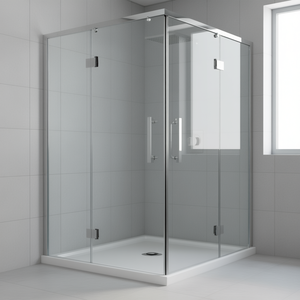 Joints magnétiques et joints anti-goutte verticaux noir mat pour parois de douche de 6 mm, accessoires de bain et toilettes - Product Image 3