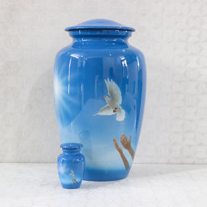 Urna Funeraria Clásica de Aluminio de Alta Calidad para Adultos, Urna de Cremación para Cenizas Humanas, Recuerdo Conmemorativo - Product Image 5