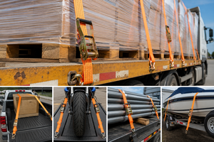 Container <b>Cargo</b> Lashing Ratchet Strap Polyester 50mm 3000kg Heavy Duty Construction for Logistics Load Securing OEM Service - Product Image 2