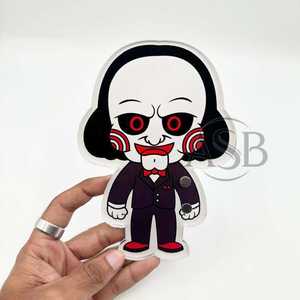 Azulejos acrílicos de pestañas con logotipo personalizado de Halloween con imanes para pinzas Azulejos de pestañas Chibi con logotipo personalizado Horror - Product Image 3