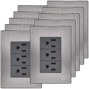 แผ่นคอนแทคสามชั้น, MXIOR-006, 10 ชิ้น, คอนแทค x3, 125-250VAC, 15A, 50/60Hz, สีเงิน/อ็อกซ์ฟอร์ด, สแตนเลส/พีซี - Product Image 1