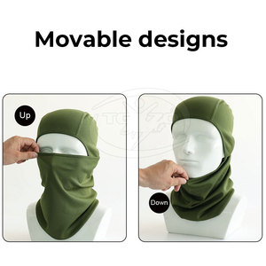 Balaclavas ควบคุมความชื้นกีฬาใช้งานได้ทุกวัน balaclavas balaclavas เรียบ - Product Image 6