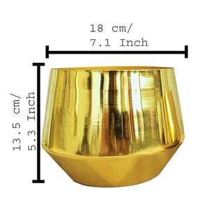 AALIYAN IMPEX Pot de fleurs en métal de style moderne Finition classique sculptée à la main pour la décoration de jardin intérieur extérieur Prix bon marché - Product Image 4