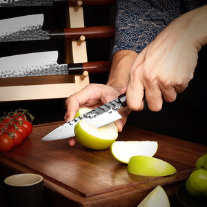 Vente en gros personnalisé de haute qualité OEM couteau de cuisine en acier inoxydable au carbone ultra tranchant fait à la main couteau de coupe de fruits et légumes - Product Image 4