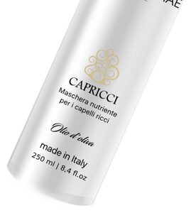 Crema Profesional para Cabello Rizado Hecha en Italia 250ml con Keratina y Aceite de Argán, Acondicionador Sin Enjuague, Tratamiento Nutritivo Anti-Frizz - Product Image 4