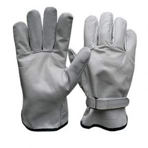 High Quality Non-Slip Heavy Cold Resistant Sheep Leather Grain Assembly Driver Winter Protective Mechanical Safety <b>Gloves</b> - Product Image 5