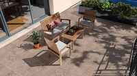 40x40cm Carreaux de stationnement en porcelaine vitrifiée numérique robuste Porche extérieur Salle de bain Terrasse Carreaux de stationnement en bois rustique