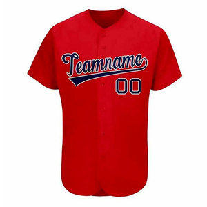 Maillot de baseball respirant personnalisé imprimé par sublimation, tenue de sport, chemises unies, séchage rapide, 100 % polyester, sur mesure - Product Image 1