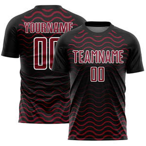 Camiseta de fútbol avanzada, uniforme de fútbol OEM de ajuste personalizado, ropa deportiva transpirable de secado rápido de alta calidad para equipos y partidos de liga - Product Image 3