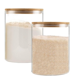 Nouveaux pots en verre pour le rangement dans le garde-manger, contenants pour la cuisine, pots à fruits secs pour le café, le sucre, les biscuits, les noix, pot alimentaire écologique - Product Image 5