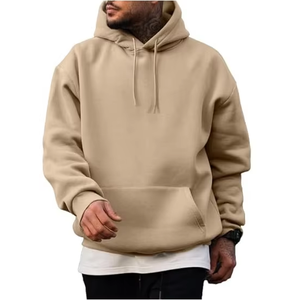 Sweat à capuche Hip Hop de luxe pour hommes diverses couleurs 100% coton Street Wear surdimensionné vêtements de rue lourds sweats à capuche doux - Product Image 1
