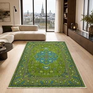 <b>Rug</b> Weavers RWK3044203 Nain Sage Traditional Washable <b>Rug</b> Dropshipping Wholesale Washable Chenille 10 Sizes - Product Image 5
