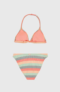 Tankinis Colorblock para Mujer, Talla Grande, Estampado Floral, Espalda Cruzada, Traje de Baño Juvenil Personalizado de Dos Piezas, Poliéster Suave y Spandex, OEM, Verano - Product Image 3