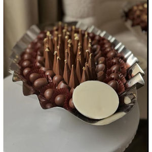 <b>Fancy</b> Design Home Tableware <b>Chocolate</b> Sweet Serving Bowl For Weddings Parties Catering Bowl <b>Chocolate</b> Metal Oval Bowl On-Sale - Product Image 6