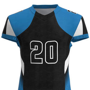 L'uniforme de football américain pour hommes en polyester de qualité supérieure place des maillots d'équipe à manches courtes respirants - Product Image 4