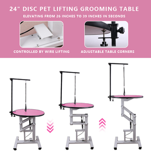 Mesa de Peluquería Plegable para Perros con Base de Acero, Elevación Hidráulica Fácil de Usar, Bajo Ruido, Equipo de Peluquería para Mascotas - Product Image 3