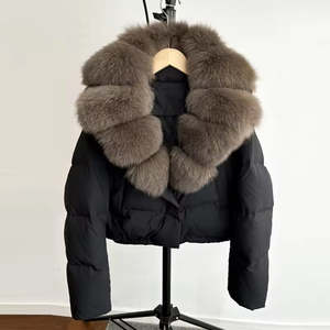 Chaqueta acolchada de lona unisex de alta calidad, estilo recortado con Abrigo acolchado, chaqueta de moda con logotipo frontal de primavera personalizado - Product Image 3