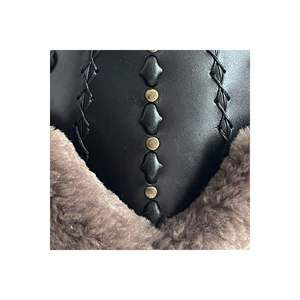 Anatolia Ertugrul Gazi Cuir Véritable Börk Noir - Product Image 5