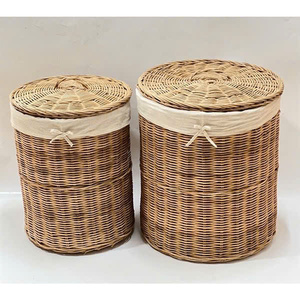 Paniers en rotin Vietnam Organisateur décoratif en matériau naturel tissé à la main pour les magasins Designs élégants de 99GD - Product Image 1